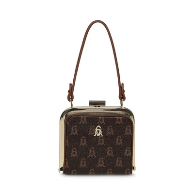 STEVE MADDEN Steve madden pauly brown gold shoulder bag